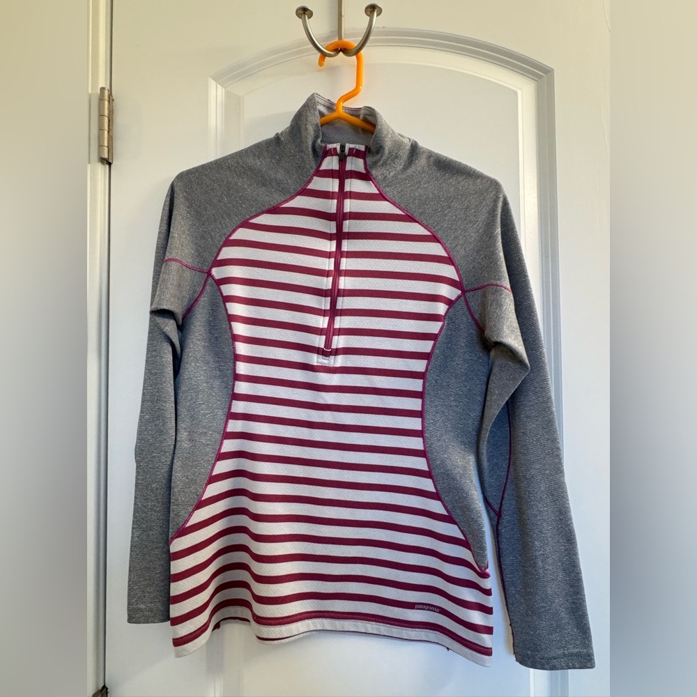 Patagonia Capilene 3 striped base layer 3/4 zip